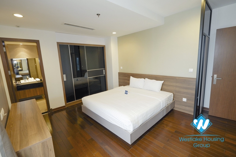 Three bedroom serviced apartment for rent in Lancaster Nui Truc.