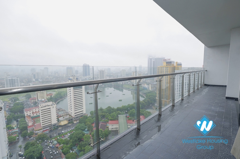 Three bedroom serviced apartment for rent in Lancaster Nui Truc.