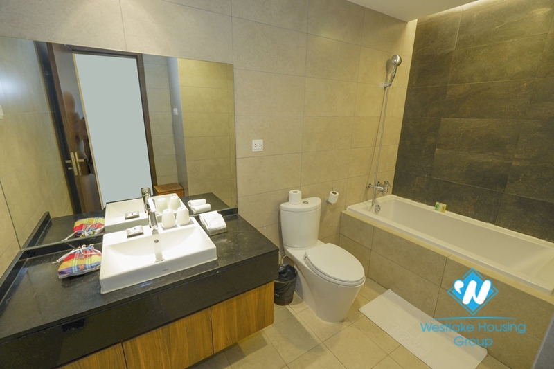 Three bedroom serviced apartment for rent in Lancaster Nui Truc.