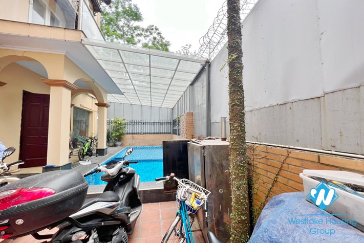 Swimming pool house for rent in Xom Chua, Dang Thai Mai, Tay Ho