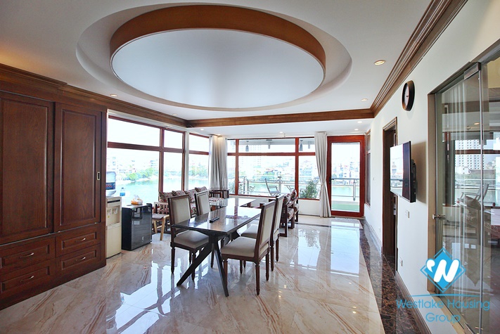 Lake view and spacious 1+ bedroom apartment for rent in Tay Ho