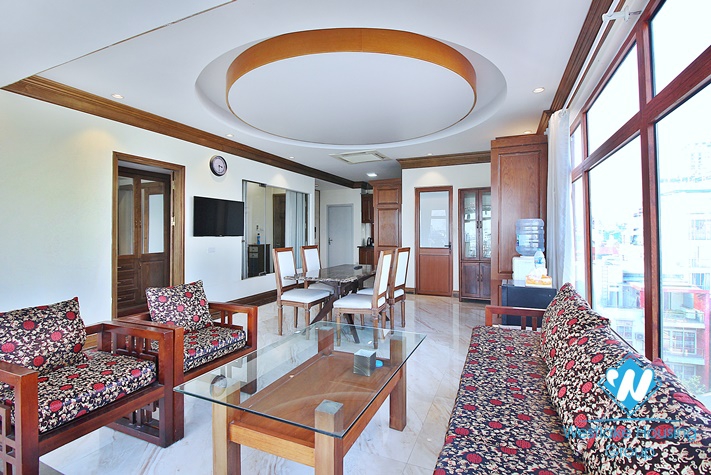 Lake view and spacious 1+ bedroom apartment for rent in Tay Ho