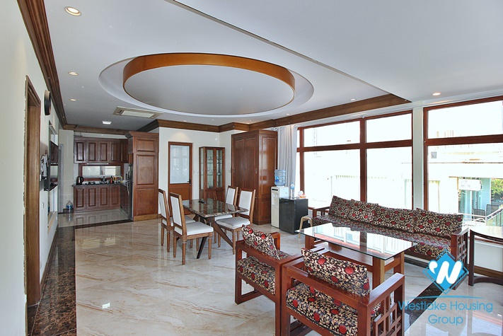 Lake view and spacious 1+ bedroom apartment for rent in Tay Ho