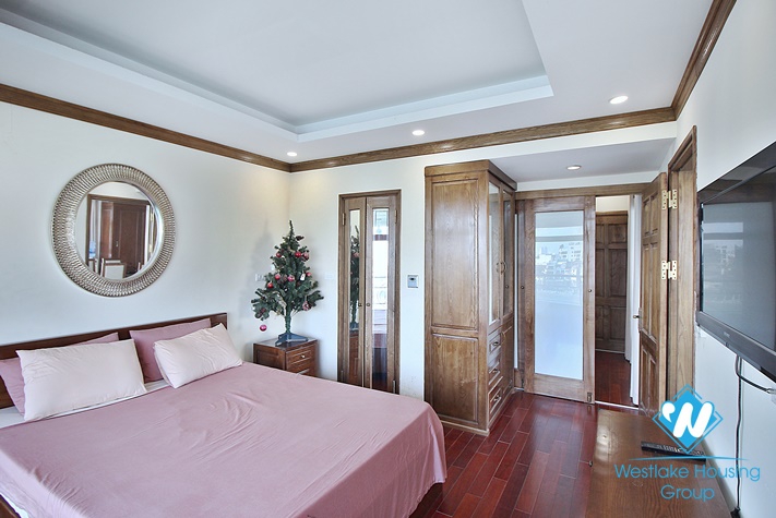 Lake view and spacious 1+ bedroom apartment for rent in Tay Ho