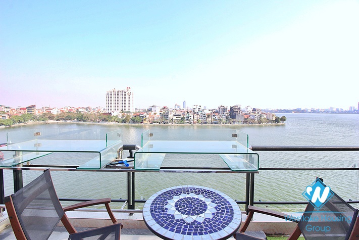 Lake view and spacious 1+ bedroom apartment for rent in Tay Ho