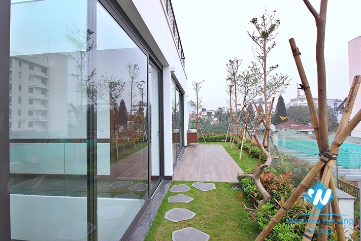 Huge and modern house with big terrace for rent in Tay Ho District 