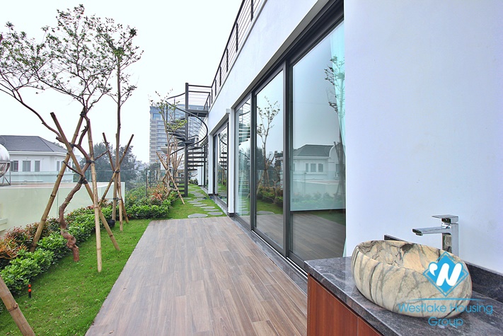 Huge and modern house with big terrace for rent in Tay Ho District 