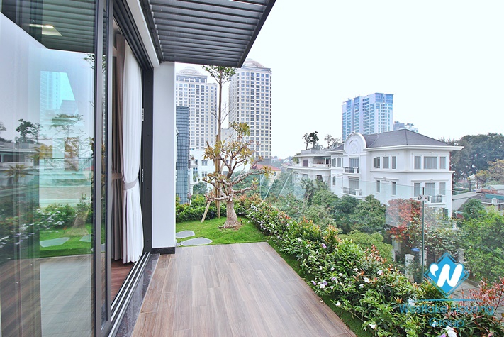 Huge and modern house with big terrace for rent in Tay Ho District 