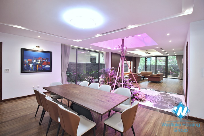 Huge and modern house with big terrace for rent in Tay Ho District 