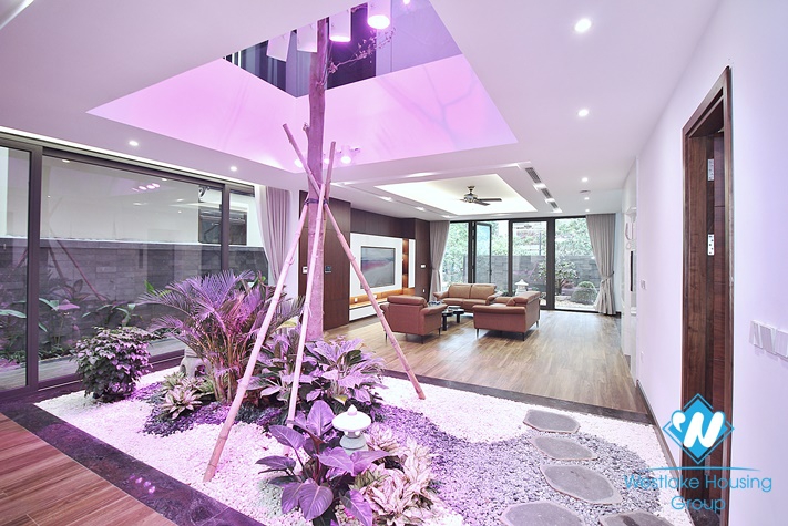 Huge and modern house with big terrace for rent in Tay Ho District 