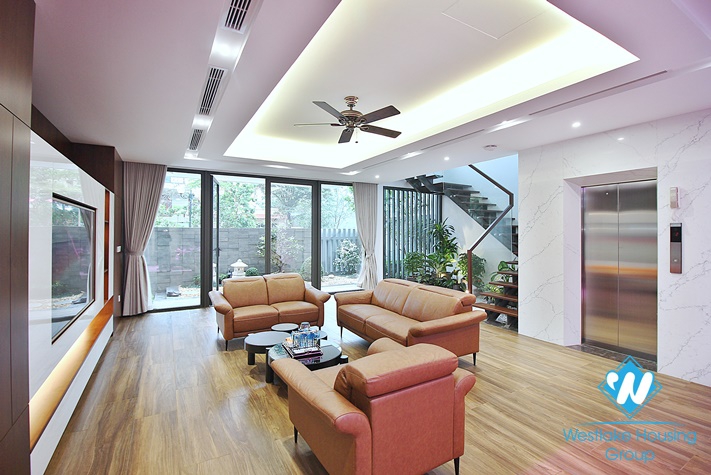 Huge and modern house with big terrace for rent in Tay Ho District 