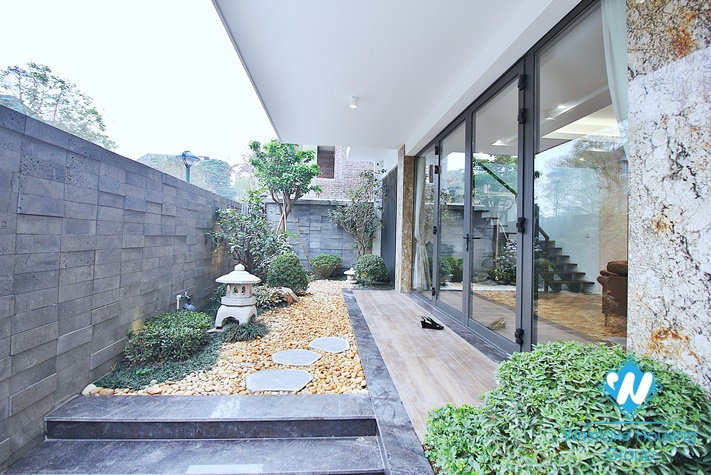 Huge and modern house with big terrace for rent in Tay Ho District 