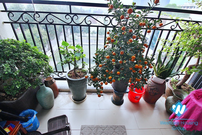 146sqm 3 beds apartment for rent in D'Leroi Soleil buidling, Xuan Dieu, Tay Ho