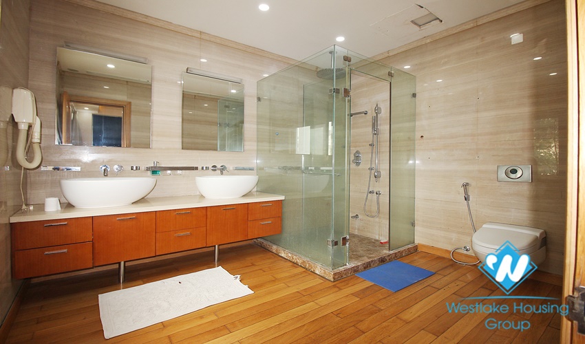 Garden villa with 5 beds for rent in C block, Ciputra, Tay Ho