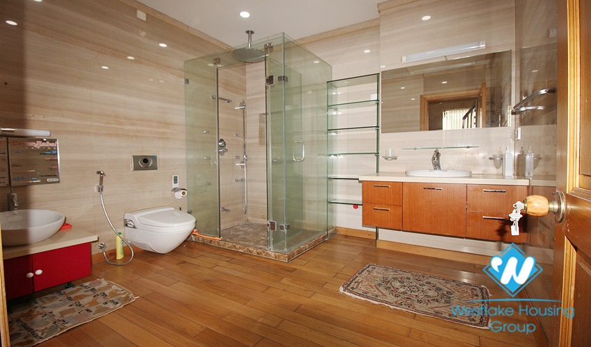 Garden villa with 5 beds for rent in C block, Ciputra, Tay Ho
