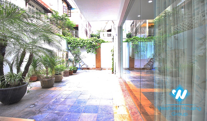 Garden villa with 5 beds for rent in C block, Ciputra, Tay Ho