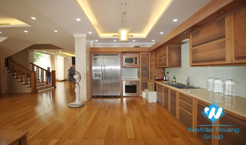 Garden villa with 5 beds for rent in C block, Ciputra, Tay Ho