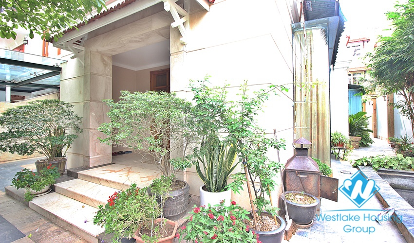 Garden villa with 5 beds for rent in C block, Ciputra, Tay Ho