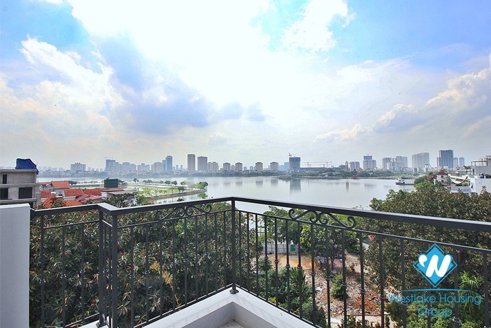 Lake view - with big balcony apartment for rent in To Ngoc Van st, Tay Ho District 
