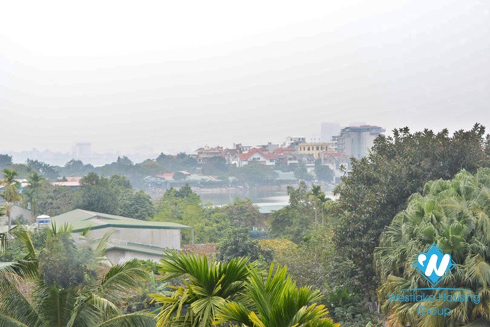 Unfurnished house with nice court yard terrace in Tay Ho, Hanoi