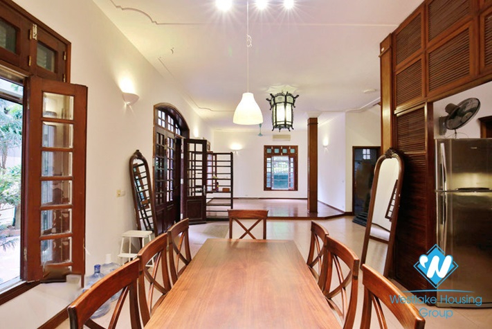 Unfurnished house with nice court yard terrace in Tay Ho, Hanoi