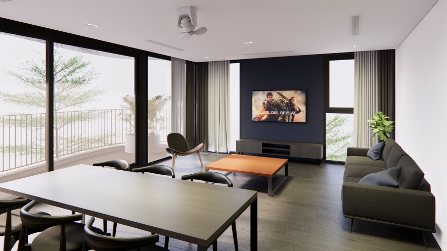 A modern and brand new 3 bedroom apartment for rent in Tay ho, Ha noi