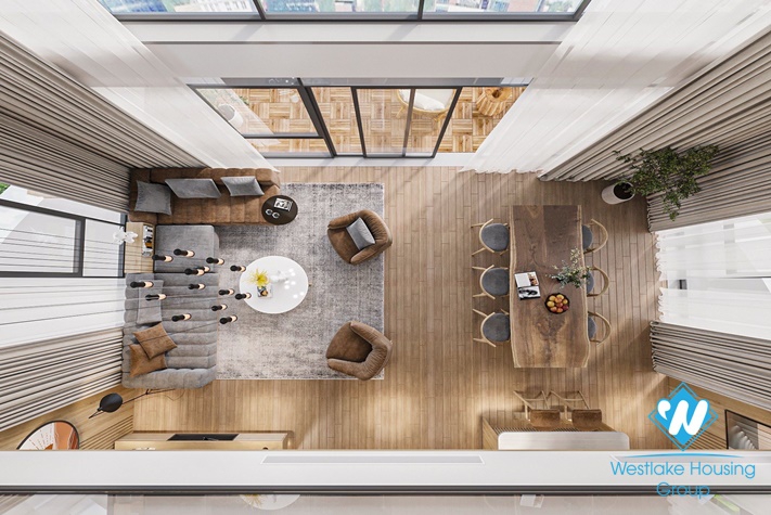 Luxurious 4 beds duplex apartment for rent in Trinh Cong Son st, Tay Ho