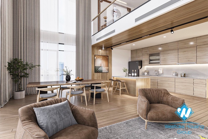 Luxurious 4 beds duplex apartment for rent in Trinh Cong Son st, Tay Ho