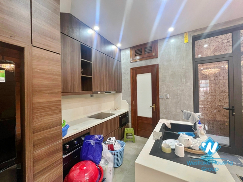 Modern furnished two bedroom house for rent in Ngoc Thuy near French international school.