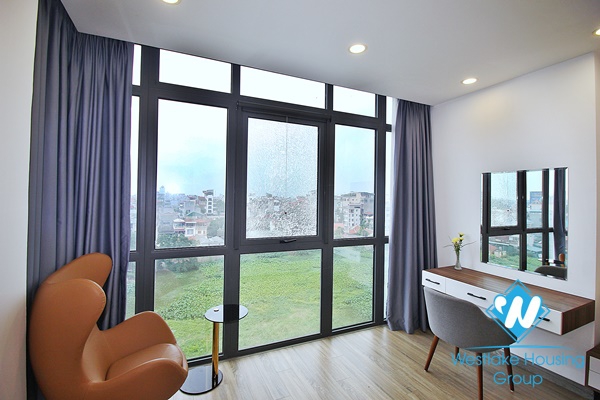 A modern 2 bedroom apartment with big balcony and lake view in Xuan dieu, Tay ho