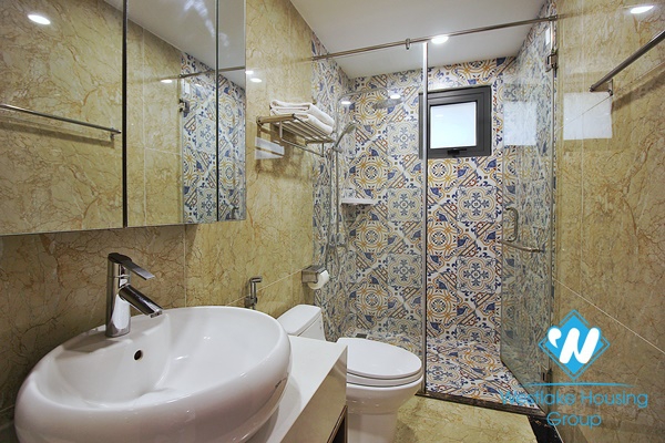 A modern 2 bedroom apartment with big balcony and lake view in Xuan dieu, Tay ho