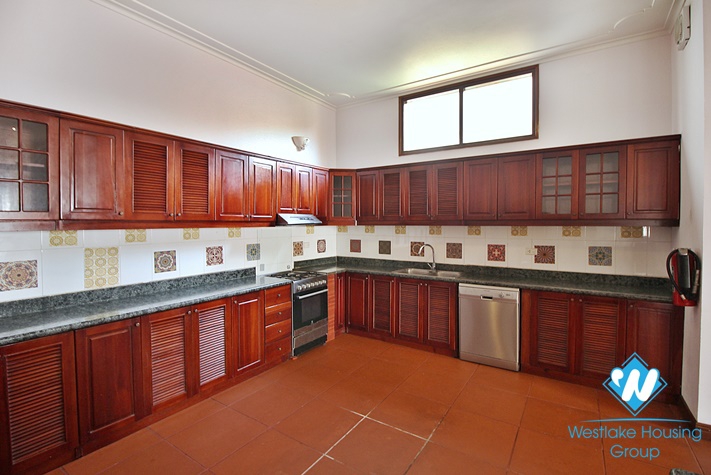 Spacious house with outdoor pool for rent in To Ngoc Van st, Tay Ho