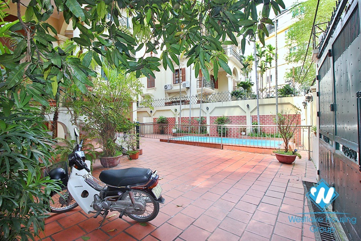 Spacious house with outdoor pool for rent in To Ngoc Van st, Tay Ho