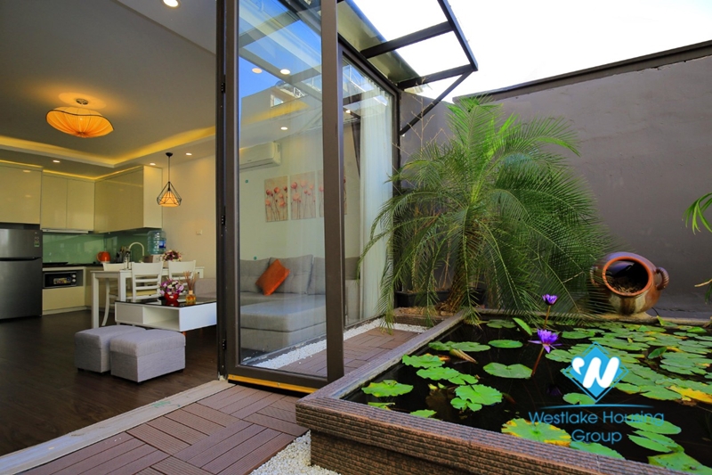 Serviced apartment for rent with Japanese cable TV on Linh Lang, Ba Dinh