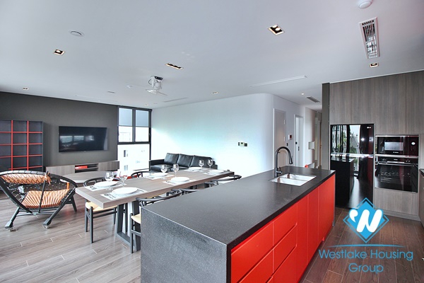 A modern and newly 3 bedroom apartment for rent in To ngoc van, Tay ho, Hanoi