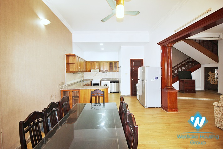 4 bedrooms with a nice family room house located in a good location for rent in Tay Ho, Hanoi