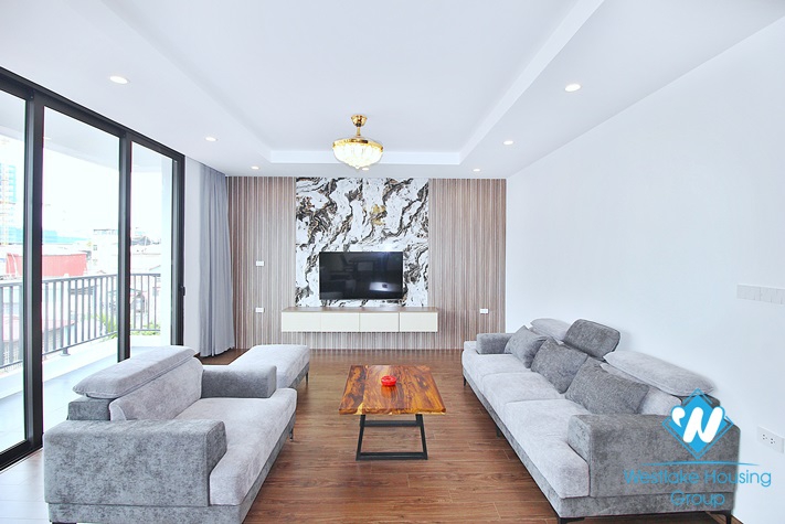 Brand new and spacious 3 beds apartment for rent in Trinh Cong Son st, Tay Ho