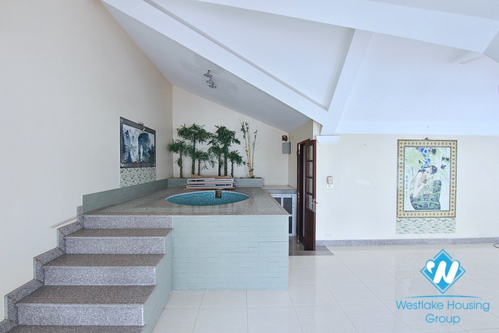 4 bedrooms with a nice family room house located in a good location for rent in Tay Ho, Hanoi