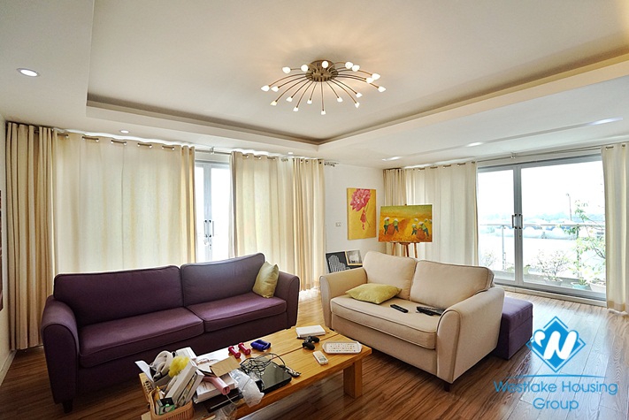 The ideal light-designed duplex apartment with three bedrooms for rent in Hai Ba Trung, Ha Noi