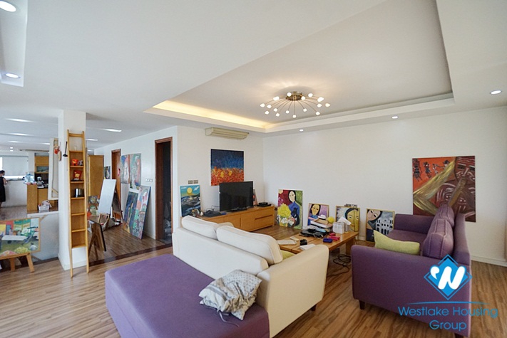 The ideal light-designed duplex apartment with three bedrooms for rent in Hai Ba Trung, Ha Noi