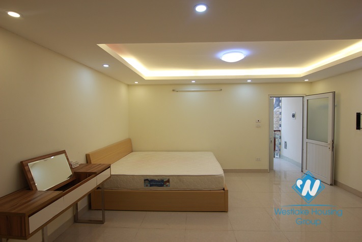 Nice house for rent with large courtyard in Au Co Street, Tay Ho District, Ha Noi