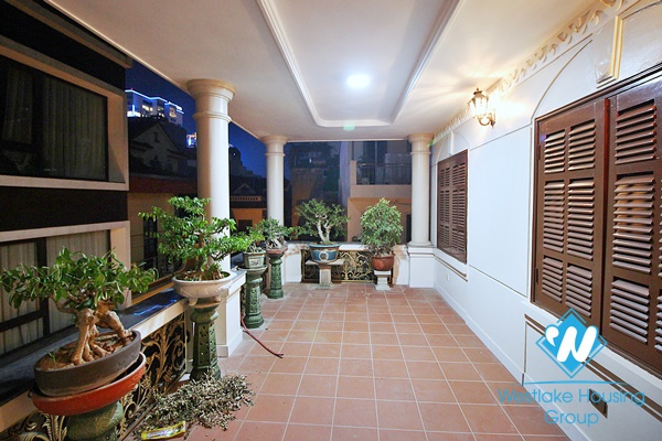 Corner furnished house for rent in Dang Thai Mai area, Tay Ho