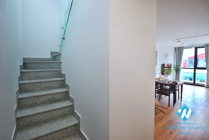 Bright 3 bedroom duplex apartment for rent in Tu Hoa, Tay Ho, Ha Noi