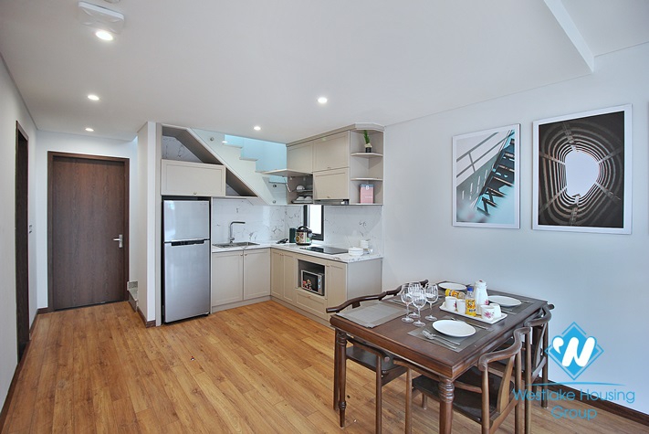 Bright 3 bedroom duplex apartment for rent in Tu Hoa, Tay Ho, Ha Noi