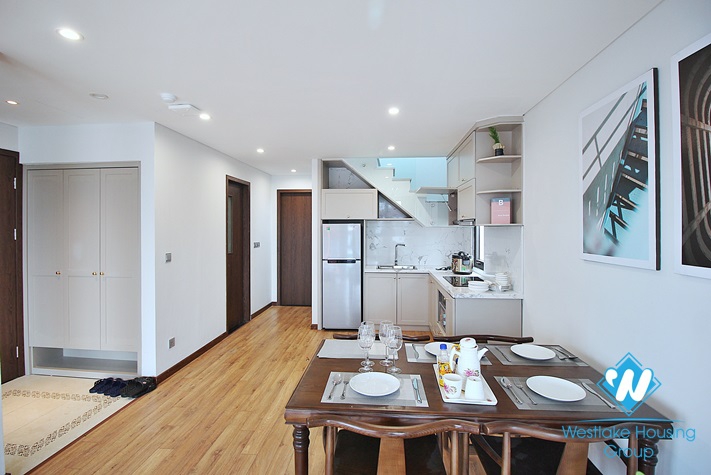 Bright 3 bedroom duplex apartment for rent in Tu Hoa, Tay Ho, Ha Noi