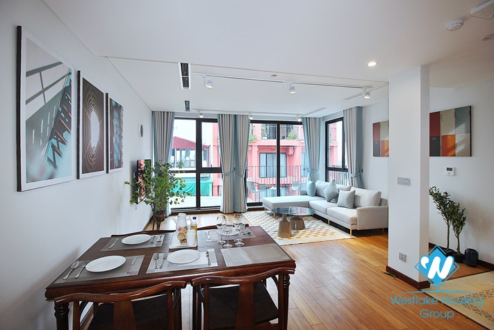 Bright 3 bedroom duplex apartment for rent in Tu Hoa, Tay Ho, Ha Noi