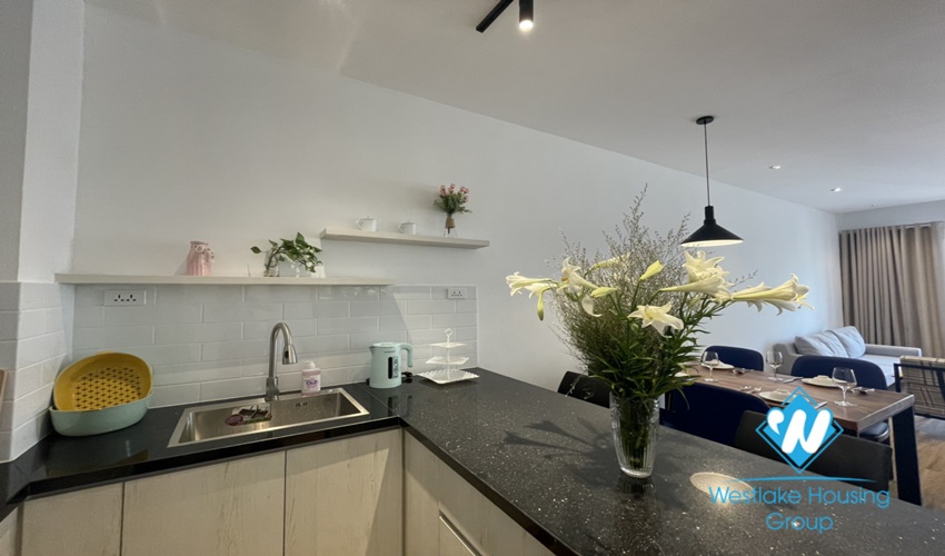 A brand new 02 bedroom apartment for rent in Tu hoa, Tay ho, Hanoi