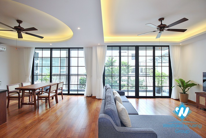 A brand new 2 bedroom apartment with big balcony for rent in Tay ho, Hanoi