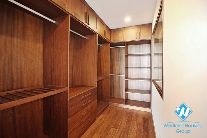 Brand new and lake view 4 beds duplex apartment for rent in Tay Ho area