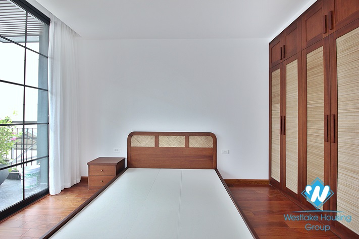 Brand new and lake view 4 beds duplex apartment for rent in Tay Ho area